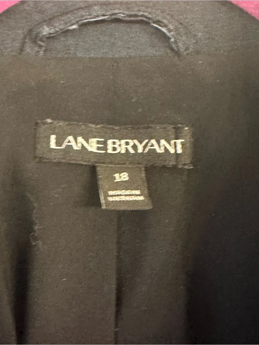 Lane Bryant Dark Blue Mandarin Collar Two-Button Blazer